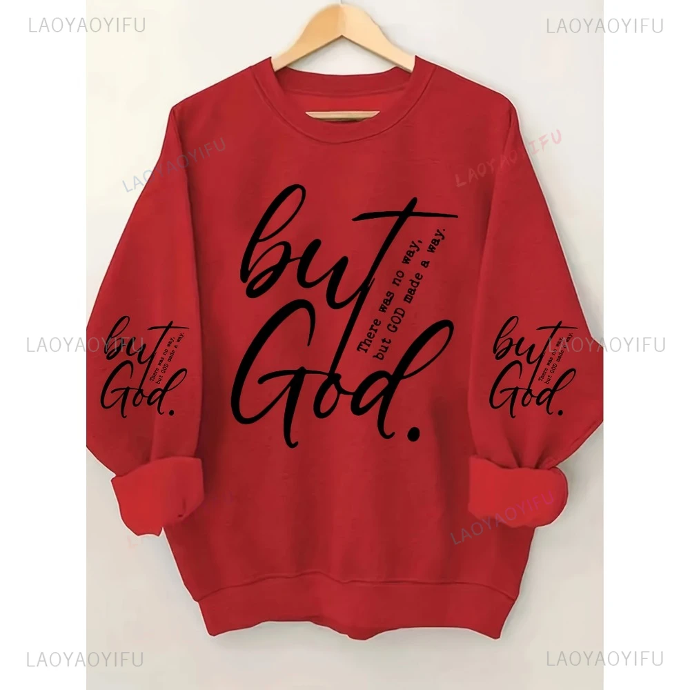 But God But GOD Monogram Printed Hoodie Casual for Daily Wear and Casual Outings Comfortable Personality Letter Clothes