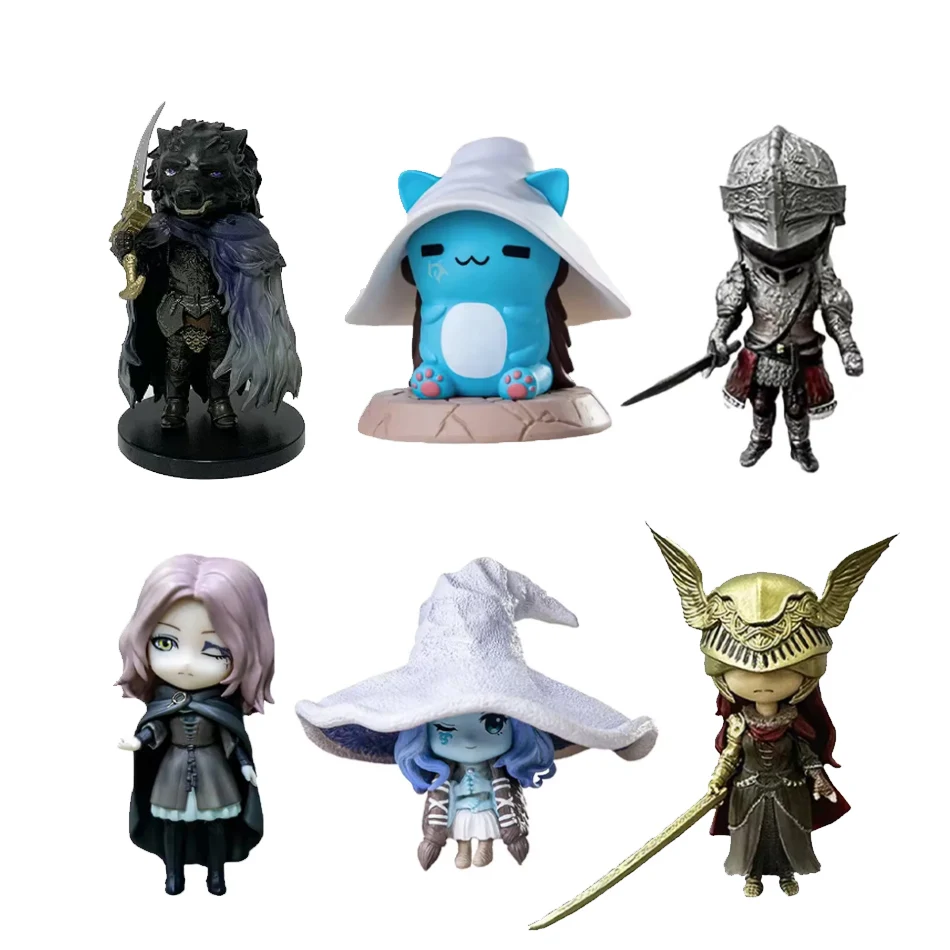 Hot Bestselling Product Gaming Q Version Elden Ring Mini Ranni Cat Melina Malenia Action Figure Lani Magic Ornaments PVC Dolls