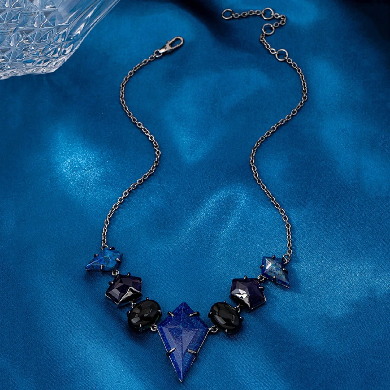 Genius Original Design Copper Plated Lapis Lazuli Necklace