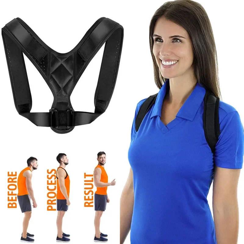 Adjustable Posture Corrector Spine Support Belt - Lumbar Shoulder Clavicle Correction - Fashion Design