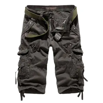 2022 estate nuovi pantaloncini Cargo di alta qualità da uomo Casual allenamento militare pantaloncini da uomo Multi tasca al ginocchio pantaloni corti
