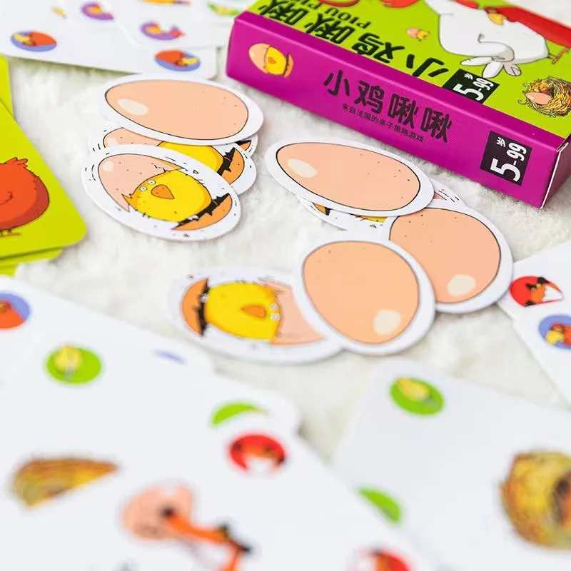 เกมกระดานไก่ชิวชิว:เติบโตโดยไม่มีลูกๆ, เกมไพ่ปาร์ตี้แบบสบายๆ สำหรับเด็กอายุ 5-8 ปี, ของขวัญวันเด็กเสริมสร้างสติปัญญา