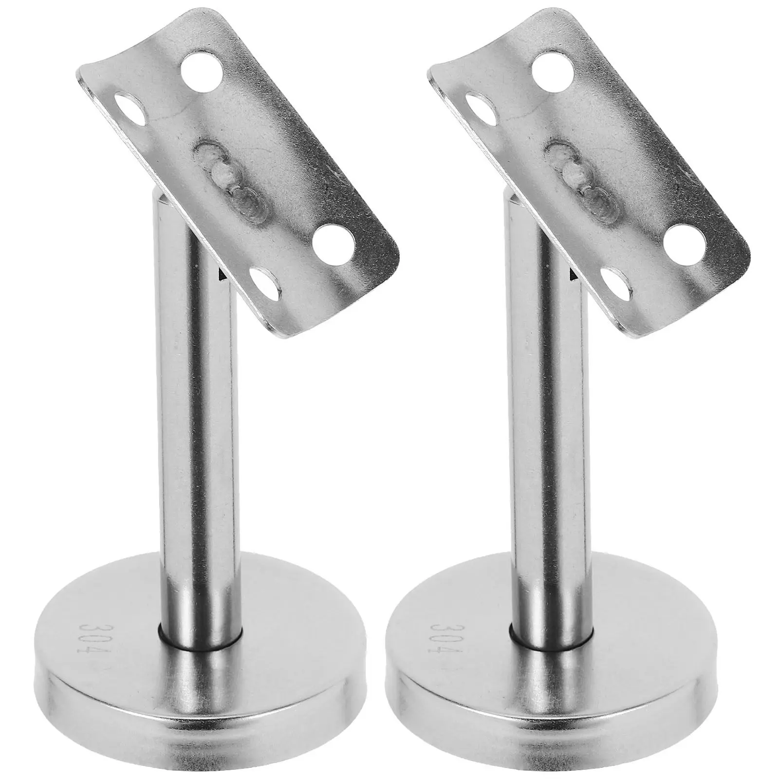 Suporte de corrimão de aço inoxidável, 2 peças, suporte de parede para corrimão de escadas, acessórios modernos para balaustrada