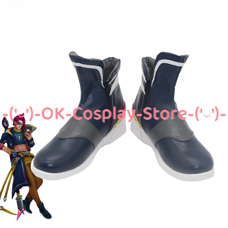 

The Shadow Reaper Shieda Kayn Cosplay Shoes Game LOL Cosplay Props PU Leather Shoes Halloween Carnival Boots Custom Made