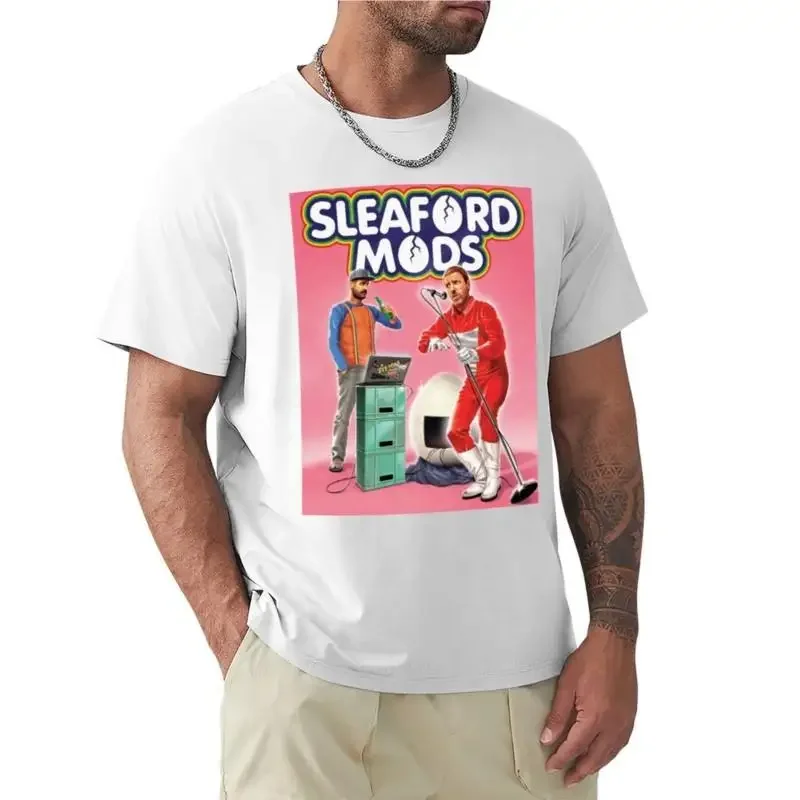 Sleaford Mods 'Mork n Mindy' T-Shirt Short t-shirt cute tops Blouse mens t shirts pack cotton top tees mens t-shirt