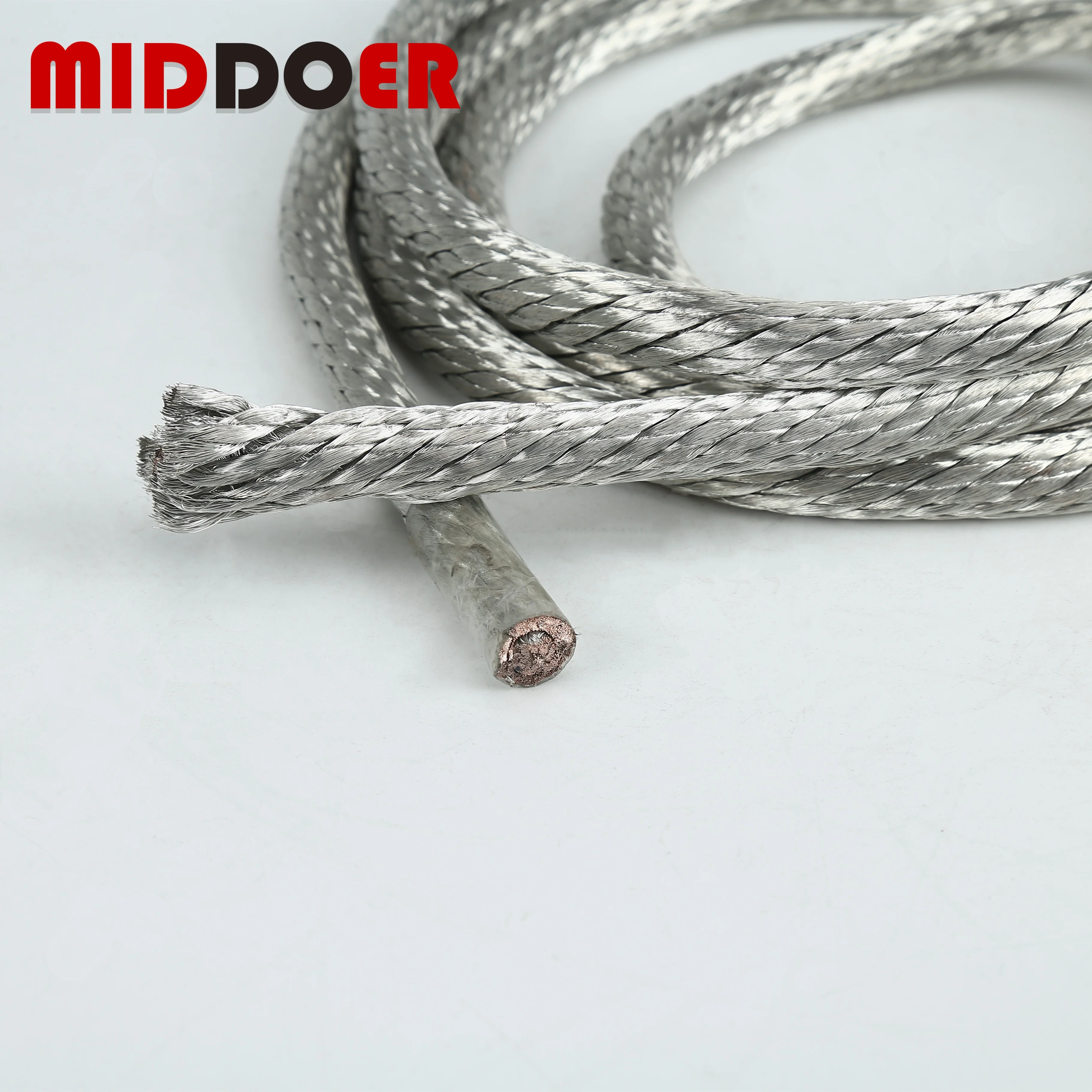 Tin-plated copper stranded flexible round grounding cable, used for electrical transformer connections
