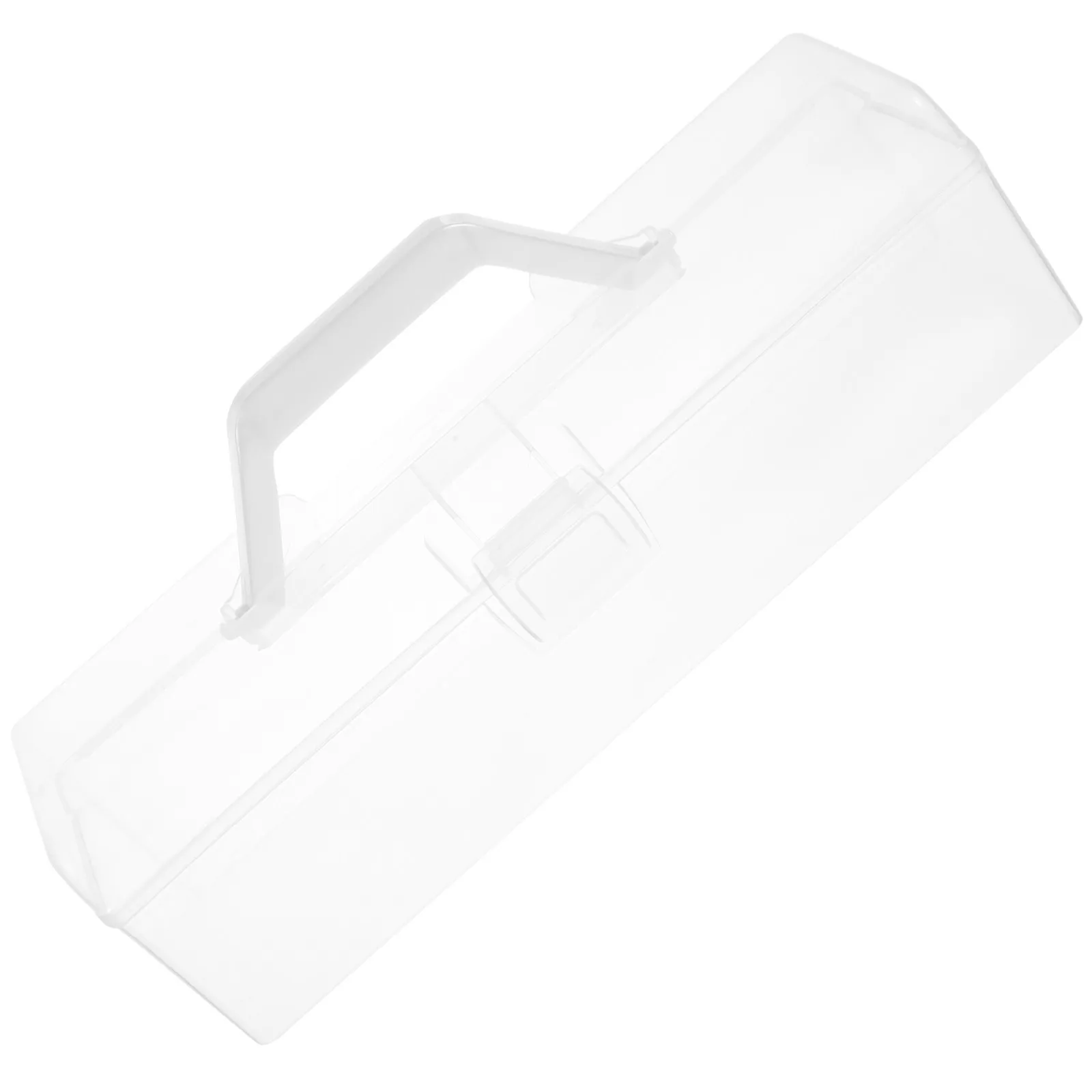 

Portable Clear Painting Brush Box Lightweight Compact Design Buckle for DIY Art Students Painting Box Handheld Tool