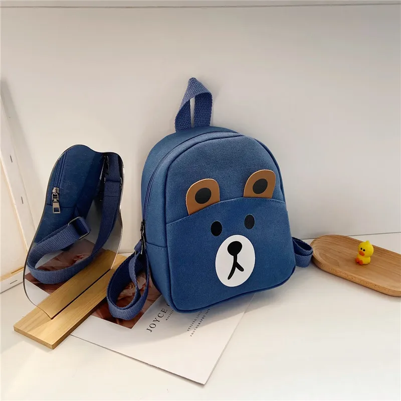 Cartoon Kindergarten Baby Cute Backpack toddler backpack Fashion Contrast Canvas school bag Children Backpack mochila infantil