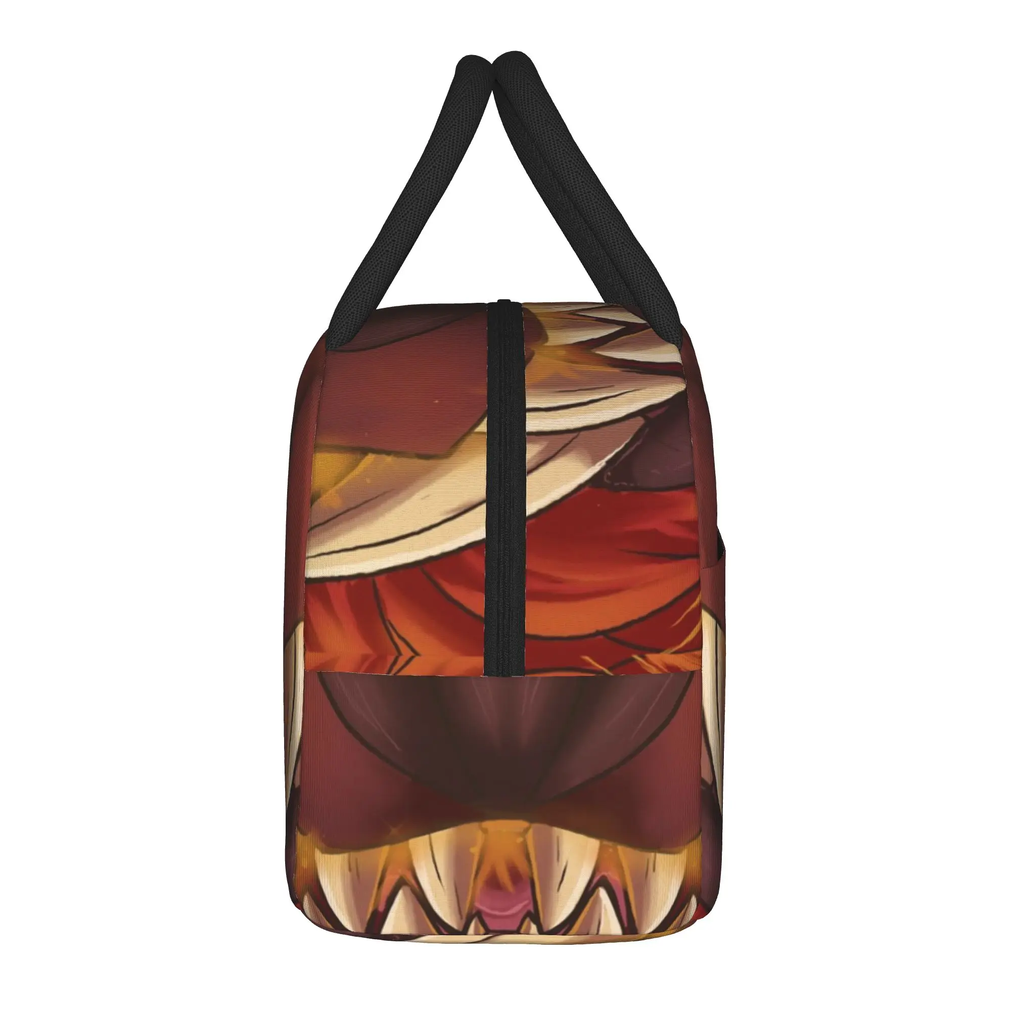 Teostra Insulated Lunch Bags Thermal Bag Meal Container Monster Hunter World Dragon MHW Lunch Box Tote Food Storage Bags