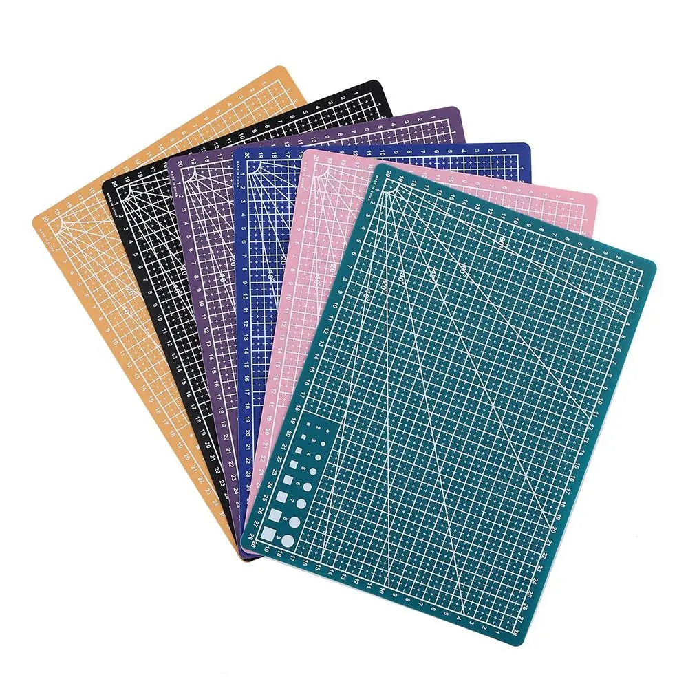 1Pcs Double-side Leather Craft Tool Cutting Mat Patchwork Sewing Engraving Cutting Board PVC A3 A4 A5 Workbench Pad Home DIY