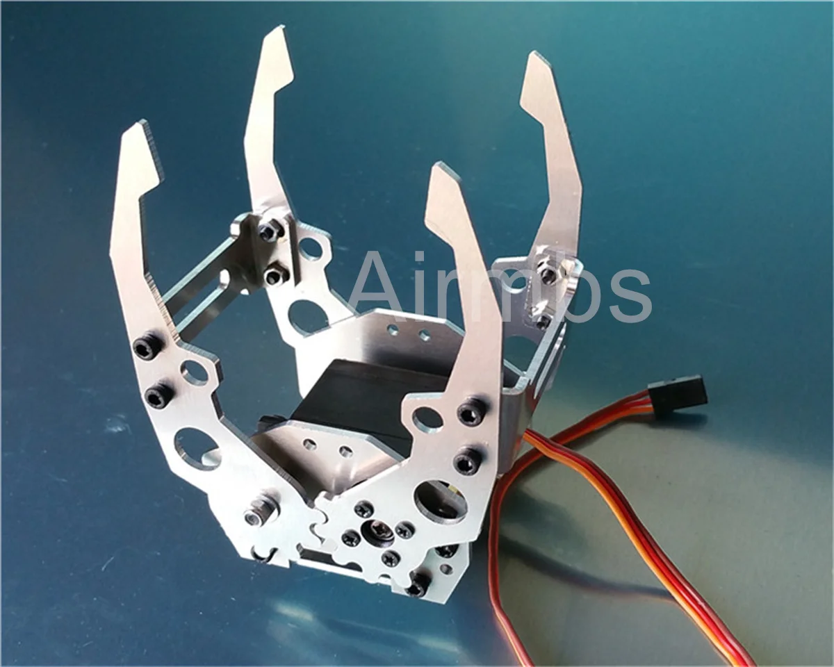 Большой металлический коготь робота с MG996r Servomotor Механический захват для рычага робота Механическая рука Металлический захват Зажим Зажим в разобранном виде