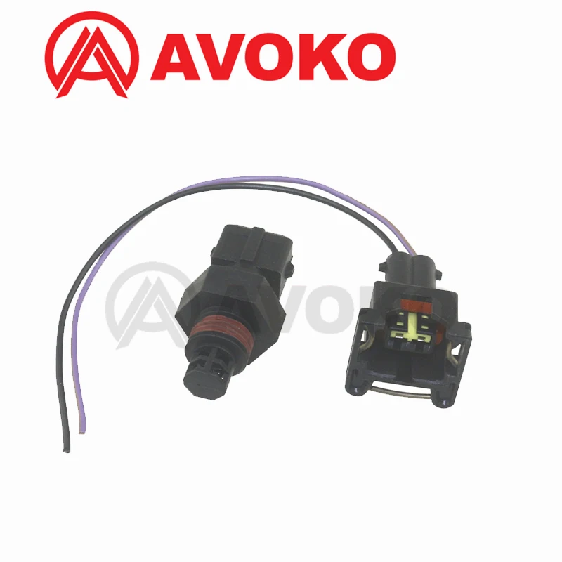 Intake Air Charge Temperature Sensor IAT With Electrical Harness 2 Pin Connector Plug For KIA HYUNDAI CHEVROLET CHEVY DAEWOO