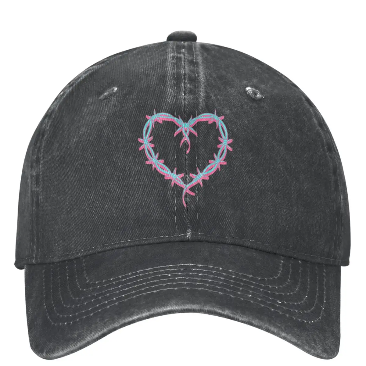 Karol G Baseball Cap Classic Heart-Shaped Classic Couple Women Washed Hip Hop Hats Sunscreen Design Running Hippie Baseball Caps