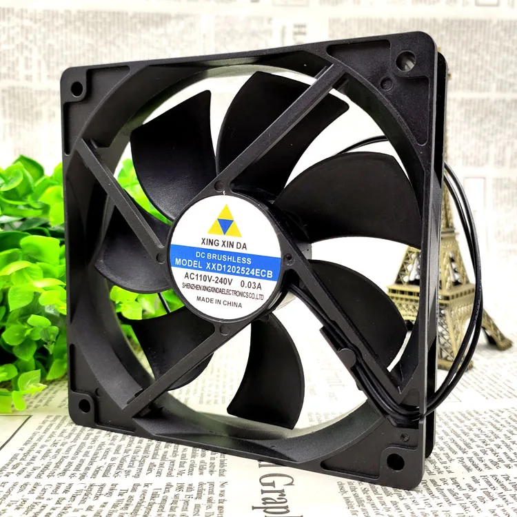 

НОВЫЙ ОРИГИНАЛ XXD 1202524 ECB 110 В-240 В 12 СМ 12025 120*120*25 мм ОХЛАЖДАЮЩИЙ ВЕНТИЛЯТОР