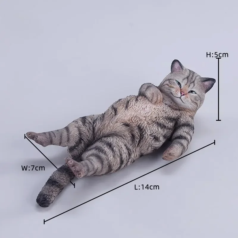 Pre-sale 1/6 Scale Cute Animals Model Waste Cat with Sofa Newspaper Simulated Resin Animal Model Desktop Scene Ornament