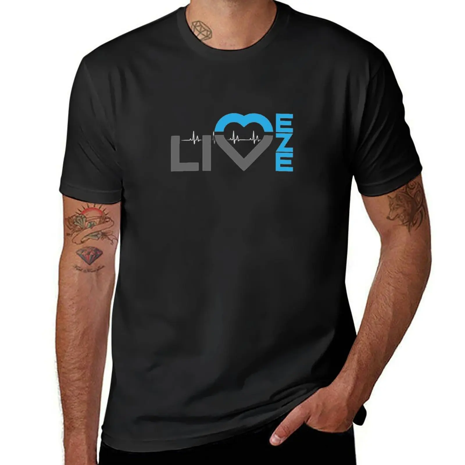 Liv Eze Serene CoIlection T-Shirt customizeds tees men workout shirt