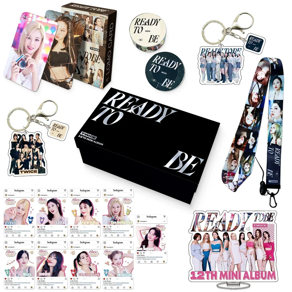

Kpop TWICE Gift box Lomo Cards Album Girls Photo Card Postcard Fans Gift
