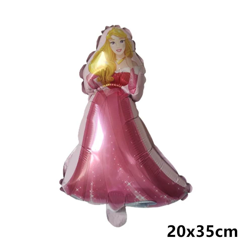 10pcs Mini Disney Elsa Sophia Mermaid Anna Sleeping Beauty Princess Foil Balloons Birthday Party Decoration Kids Toys Air Globos