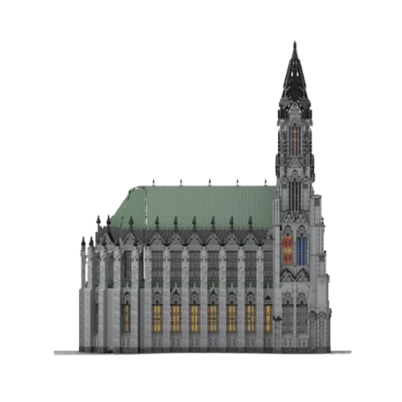 Spot MOC-142098 small particle assembly building blocks cathedral high difficulty model toy gift ornaments