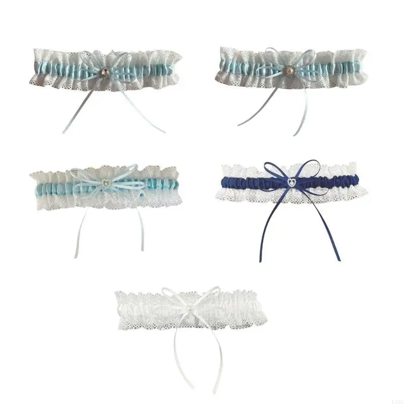 

L5YC Wedding Garters for Bride Lace Bridal Garter,Women Garter Belt Wedding Bridal Garter Prom Garter Bridal Accessories