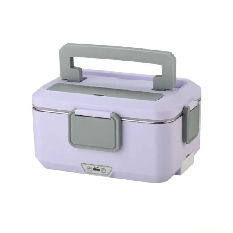 D0AB 110V Portable Electric Lunch Box Heater Stainless Steel 2.5L Car Truck