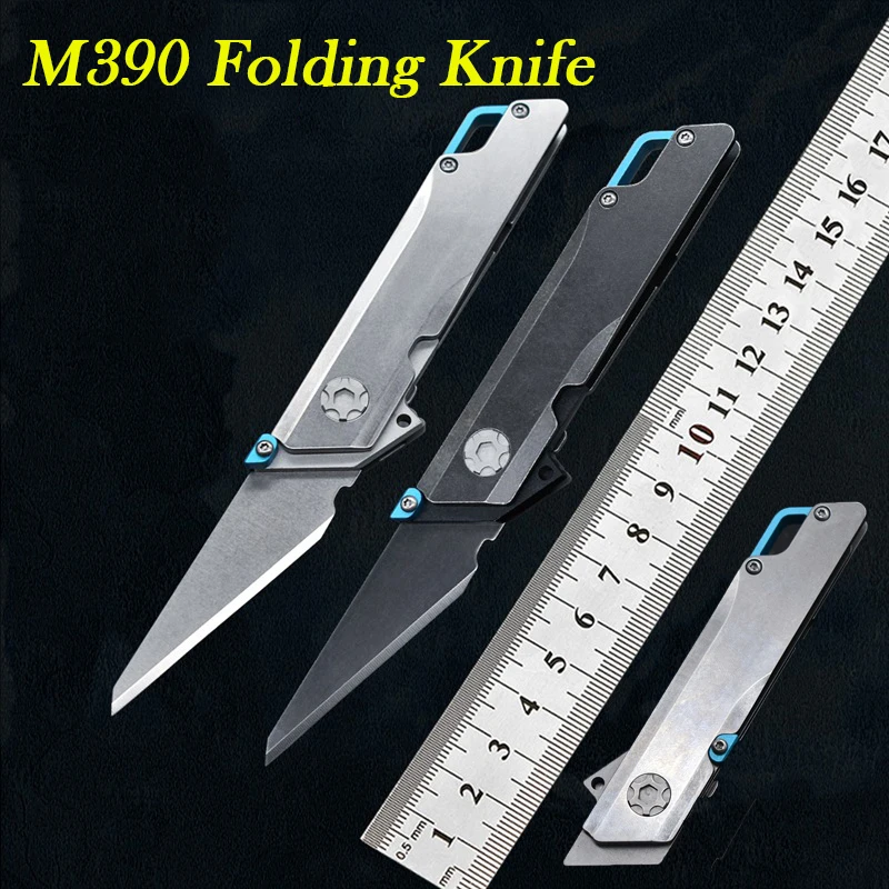 

M390 Folding Knife Ball Bearing Outdoor Hunting Survival Camping Rescue Pocket Fruit Knife Parcel Knife EDC Sharp CS GO Tool