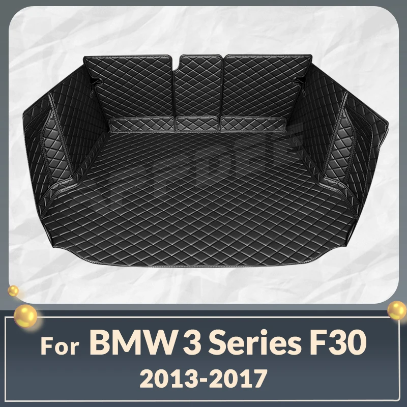 Auto Full Coverage Trunk Mat For BMW 3 Series F30 2013-2017 16 15 14 Car Boot Cover Pad Cargo Interior Protector Accessories