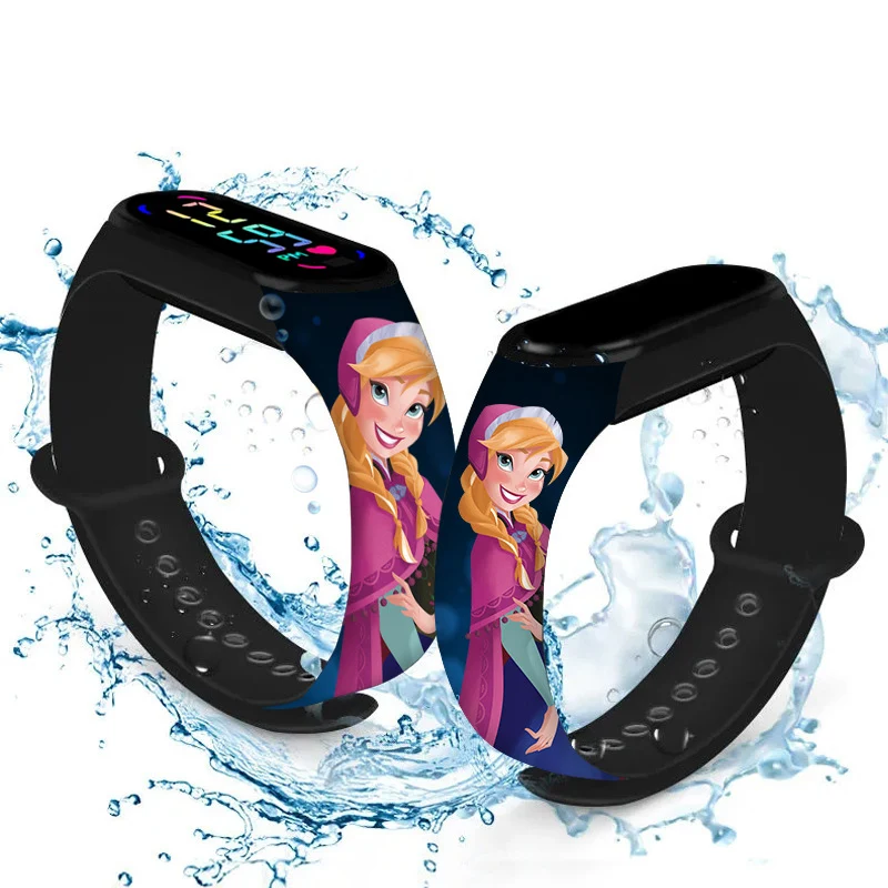 Disney Frozen Children Watches Girls Waterproof Sport Touch Screen Watch for Women Waterproof Digital Clock Bracelet Gifts