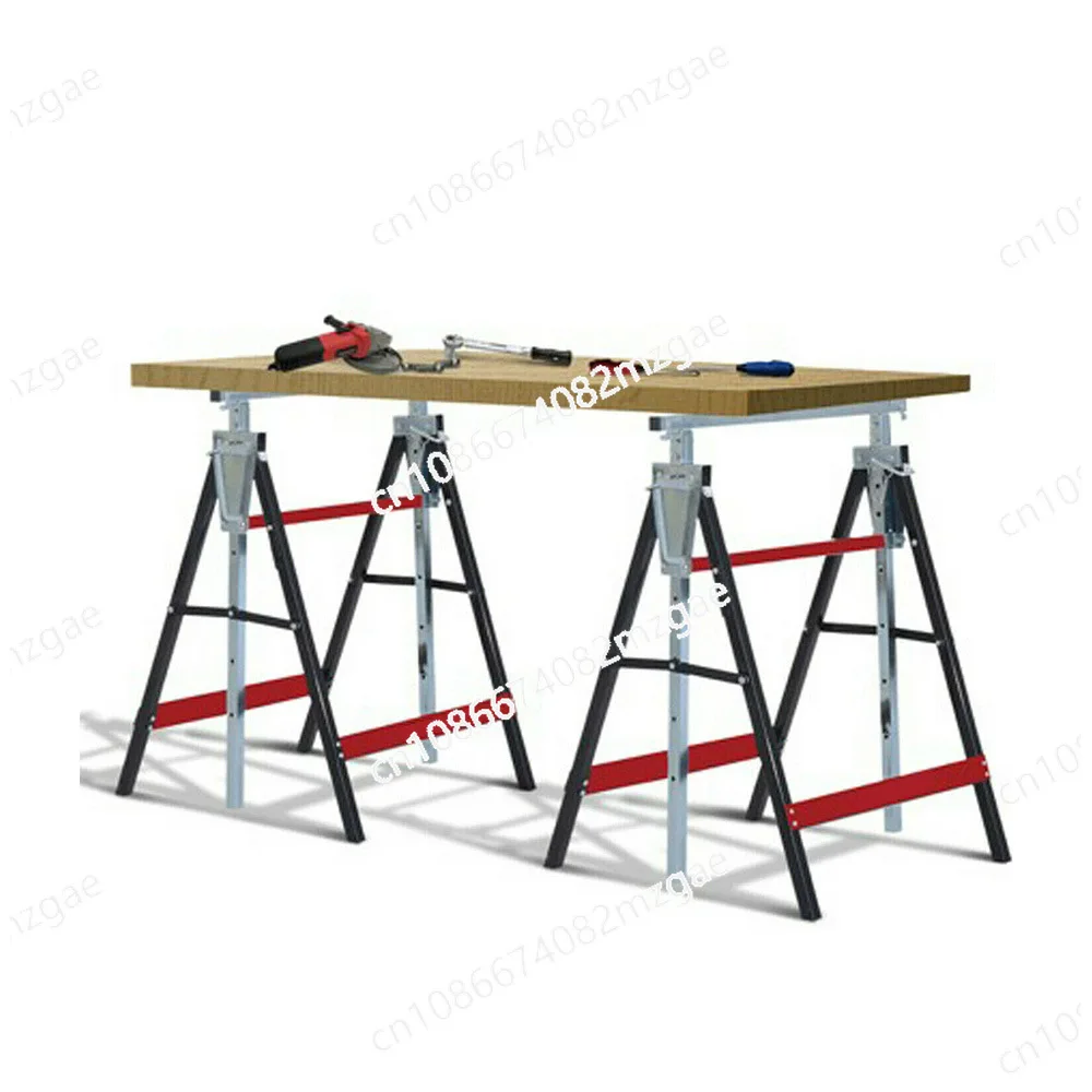 

Foldable iron saw frame, multifunctional saw horse, table top metal bracket