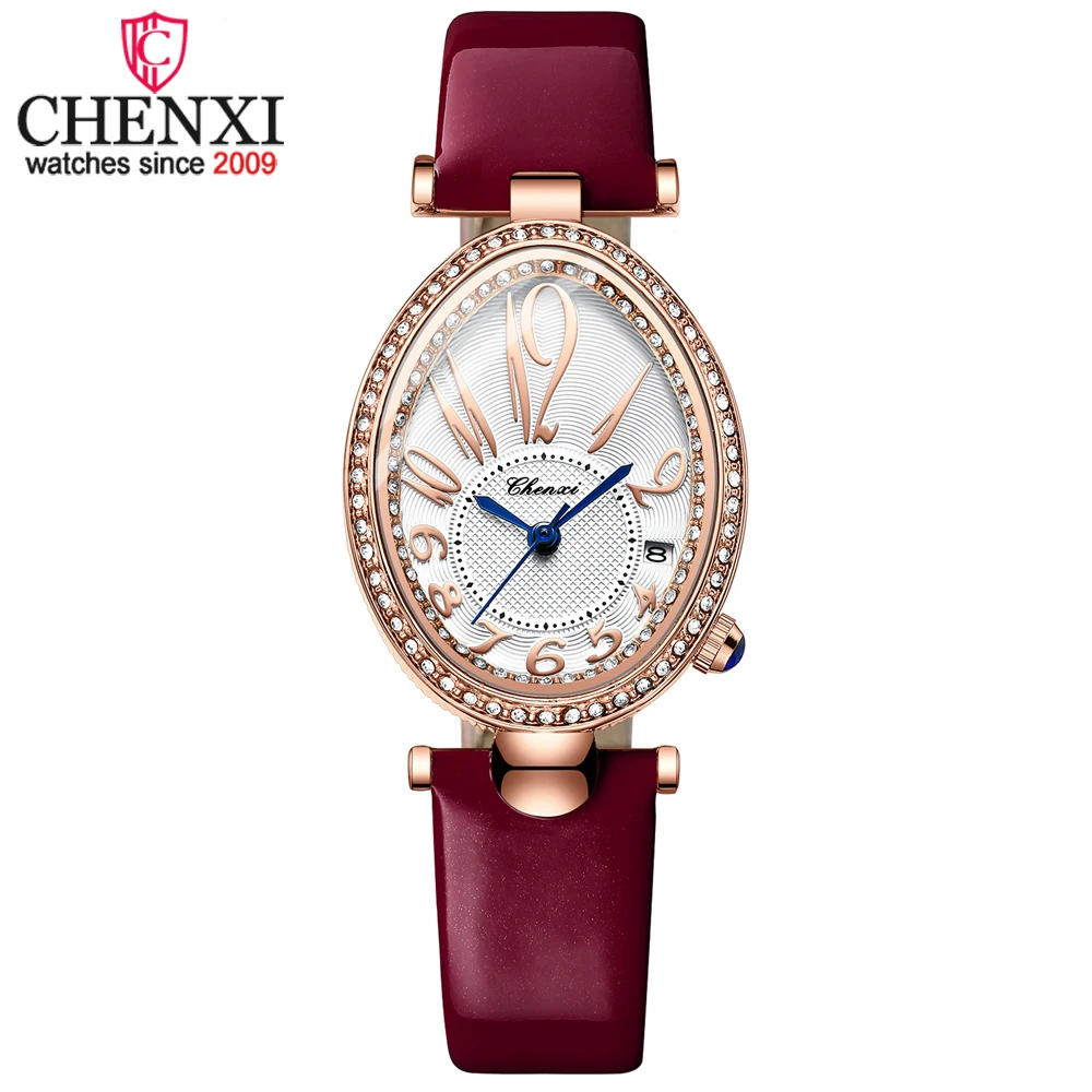 CHENXI Luxury Women Bracelet Watches Top Brand Fashion Casual Ladies Quartz Watch Waterproof Leather Dress Female Wristwatch