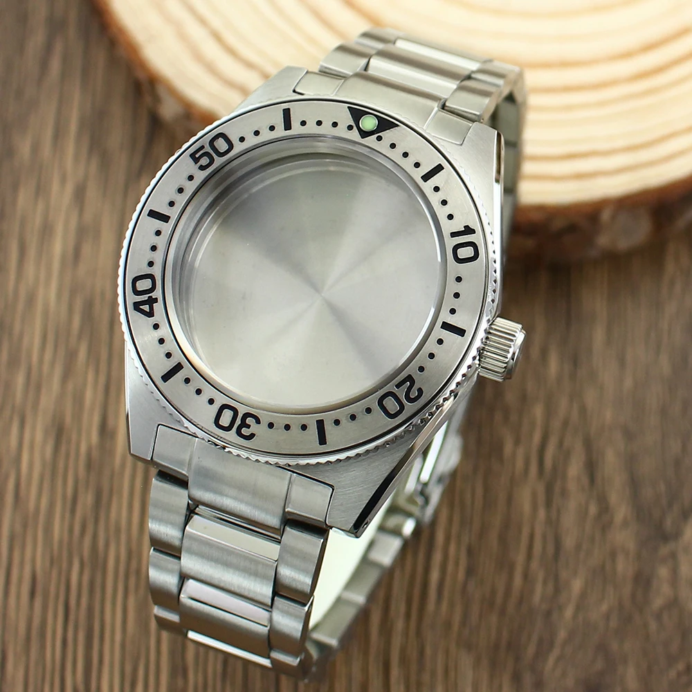 SPB143J1/SPB253J1 40mm Dive Watch Case Stainless Steel Bracelet AR Sapphire Crystal For Mod Tiger Whale NH35 NH36 NH38 4R36 Movt