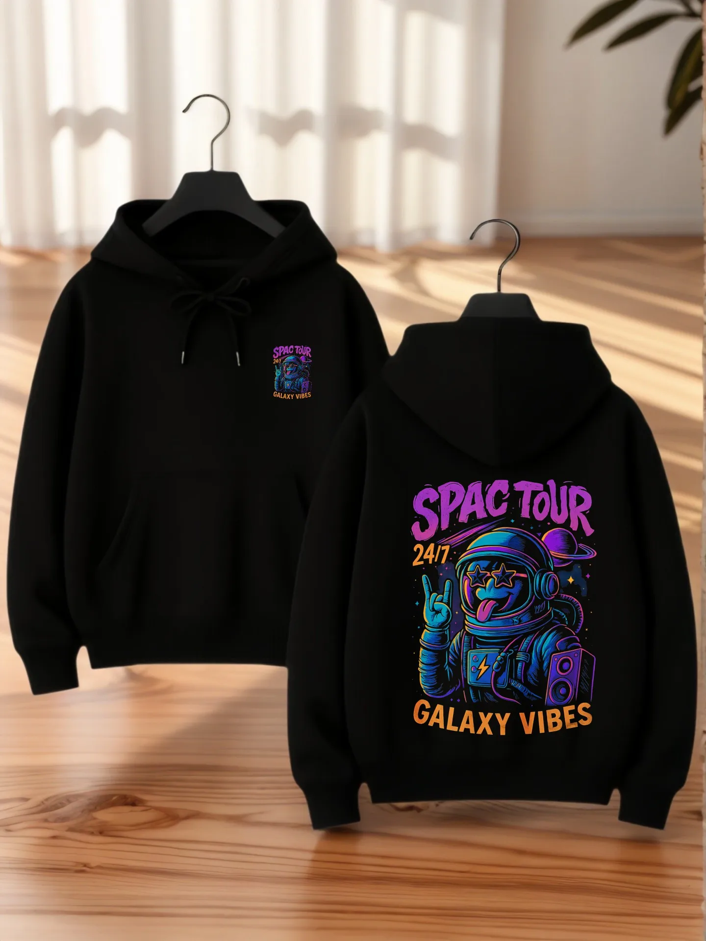 

Graphic Hoodie Women, Letter Print, Casual Aesthetic, Soft Fabric, Casual Everyday Wear, For Teens