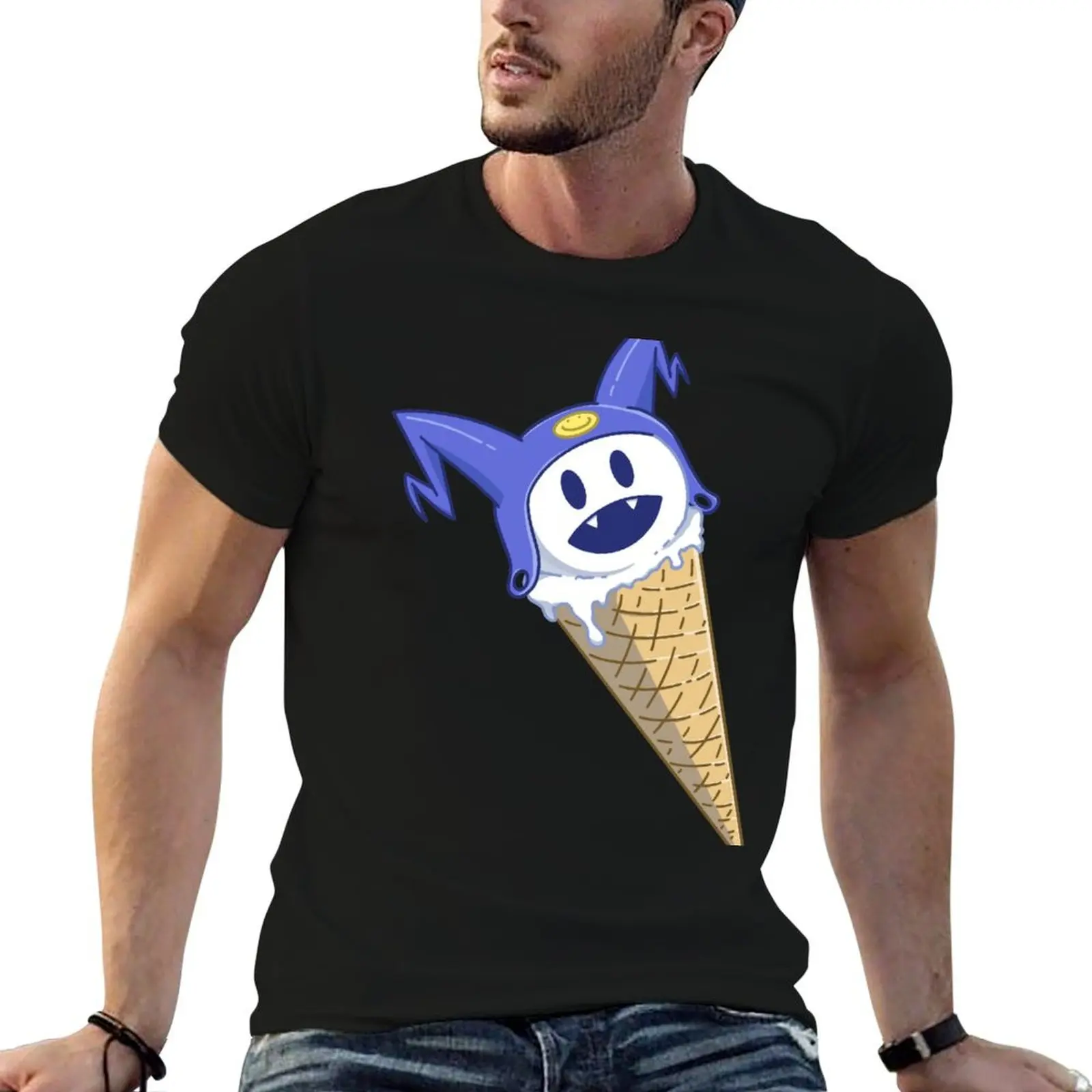 Jack Frost Ice Cream T-Shirt graphics vintage graphic tee quick drying men clothings