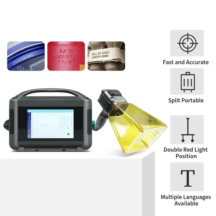 20W 30W 50W Stainless Steel Metal Parts Building Material Stationery Fiber Laser Marker Etching Engraving Marking Machines Price