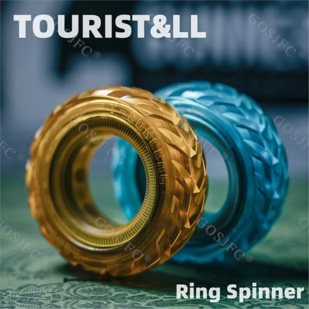 

TOURIST&LL Ring Spinner Stress Relief Toy Fidget Toys For Adults Office Desk Gadgets Anxiety Toys