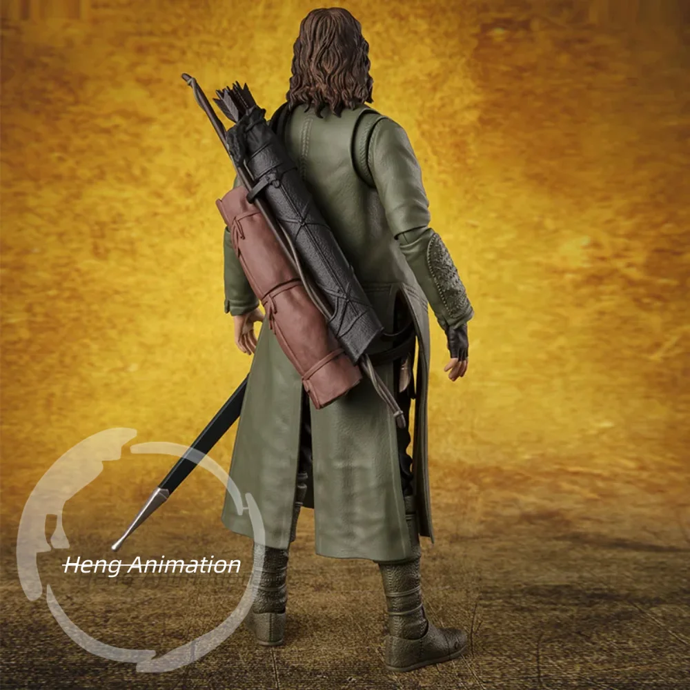 반다이 오리지널 SHFiguarts SHF 반지의 제왕 아라곤 풀 액션 피규어 완성형 모델 키트 컬렉션 어린이 선물