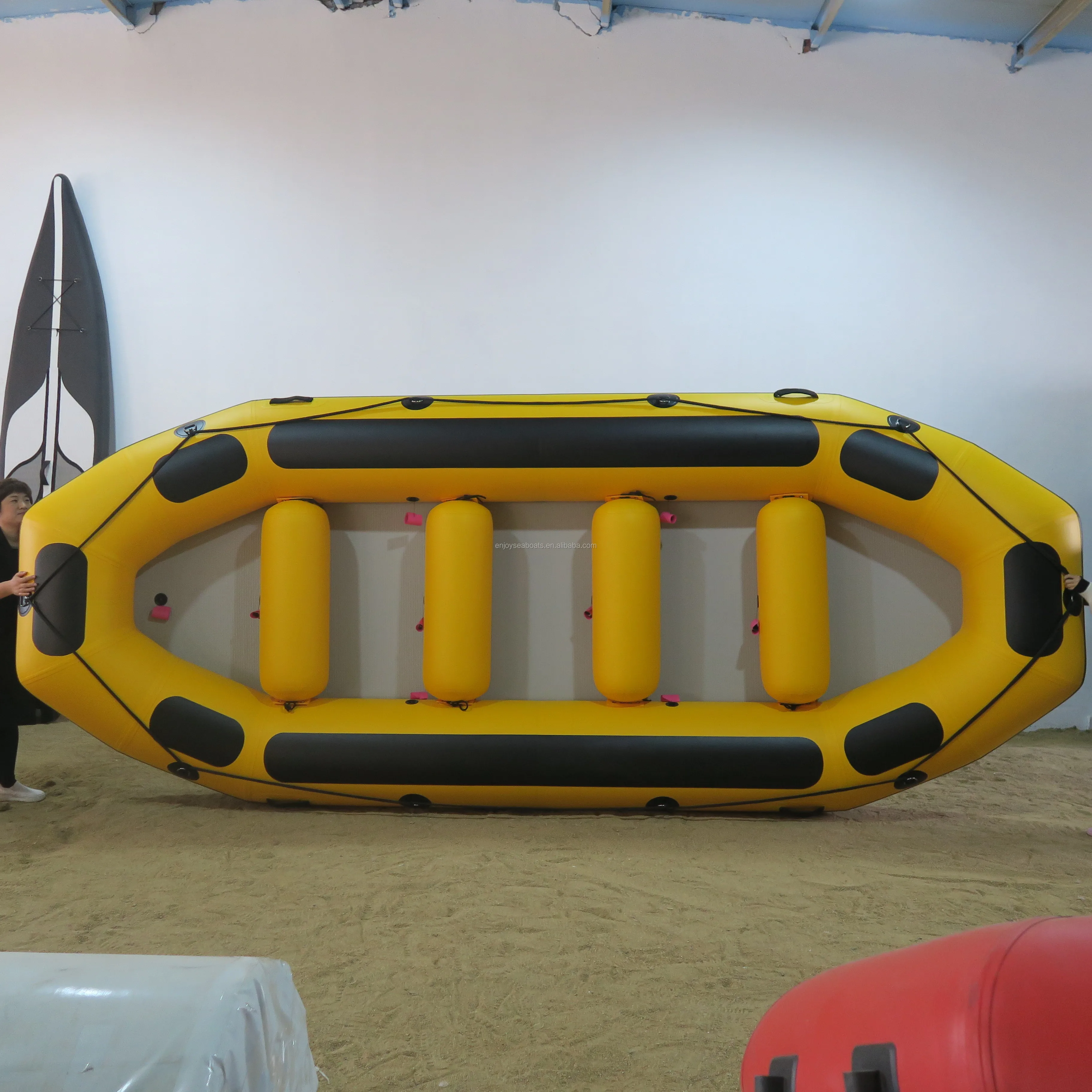 6-10m 20-Person Large PVC Inflatable Passenger Boat, CE Certified Power Component For Commercial Water Activity view 4