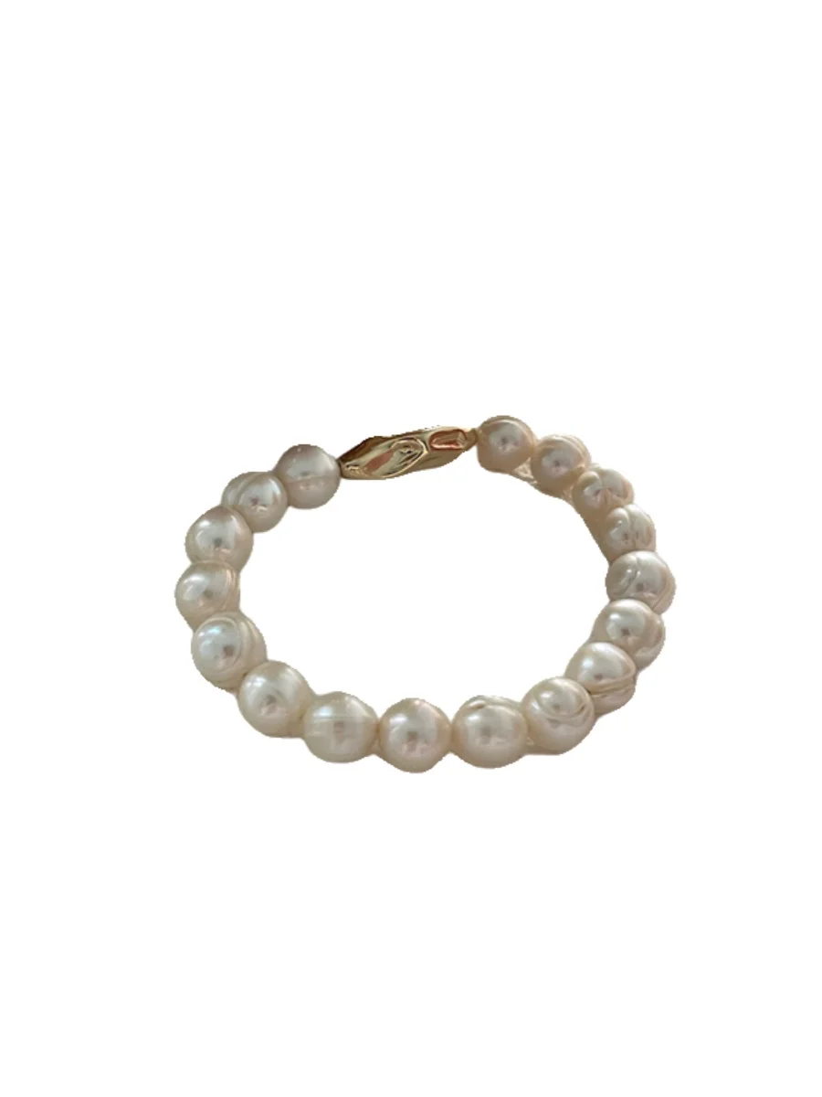

Original Design l Frewater Pearl Bracelet Women's 4K Gold Strong Light Spiral Cry Hand Chain Luxury High End