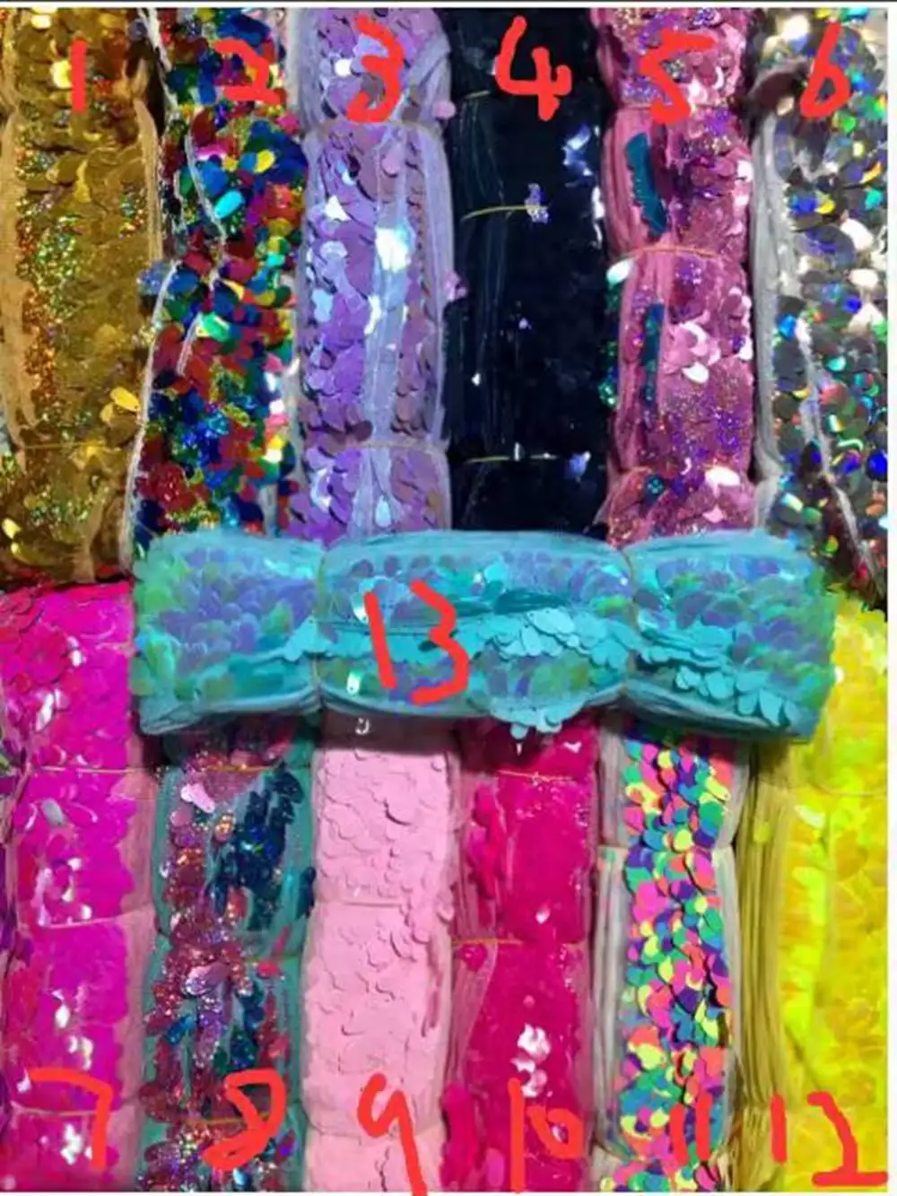 14 Yards Per Roll 3Inch 75mm Big Oval Sunflower Seed Soft Net Sequin Ribbon DIY Hair Bow Gift Wrap Wedding Party Holiday Handmad
