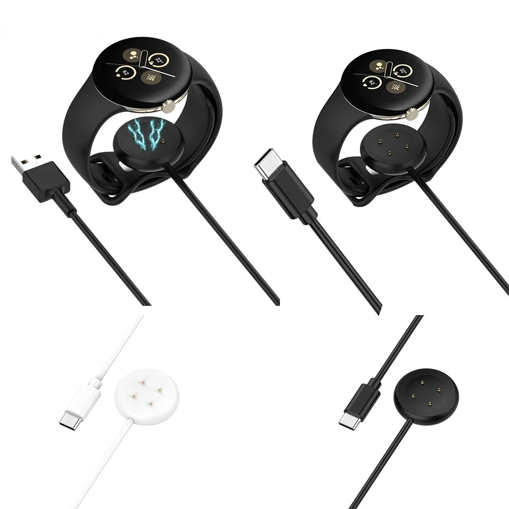 USB/Type-C Charger Dock Adapter For Google Pixel Watch 2 SmartWatch Portable Magnetic Fast Charging Cable