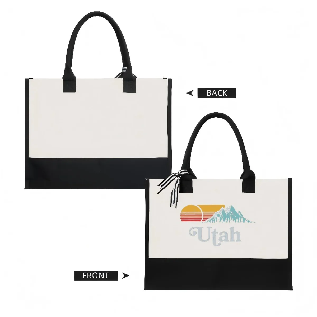 2026 جديد وصول موضة عملية واسعة قابلة لإعادة الاستخدام حمل حقيبة نمط طباعة 2 لهجة الثقيلة حقيبة كتف كبيرة لجميع Da #2