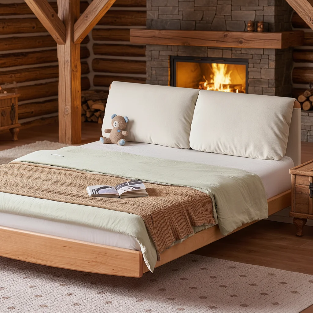 

#Modern Full Solid Bedroom Stylish Eco-Friendly Durable Construction Soft Headboard Hidden