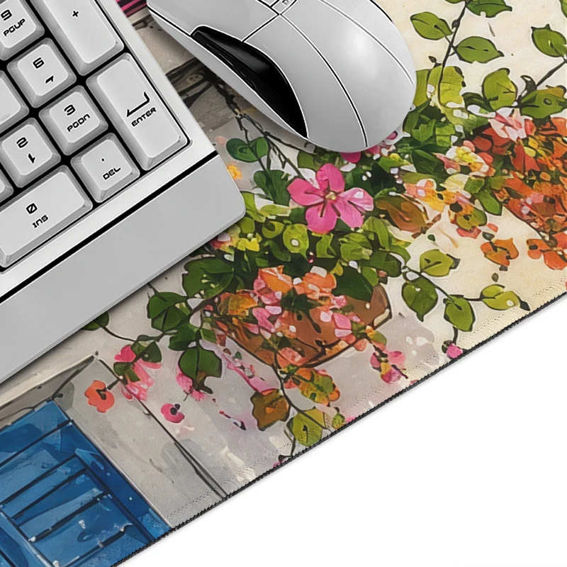 Colorful Floral Alley Mouse Pad Gamer XL Large Computer New Mousepad XXL Mechanical Keyboard Pad Soft Office Carpet Table Mat