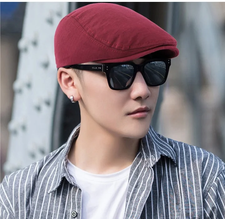 Cotton Knit Berets Men Women Newsboy Caps Girl Casquettet French Artist  Beanie Hat Vintage Plain Elegant Hot-sales