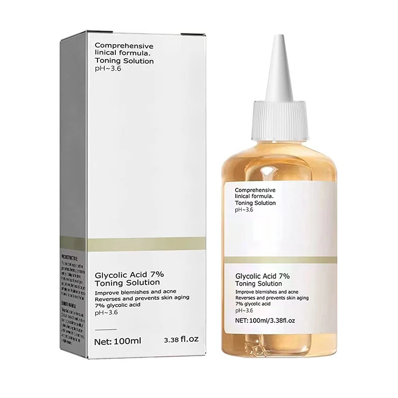 Glykolsäure-Hautlotion befeuchtet die Haut mit 7 % Glykolsäure. Glykolsäure-Aloe Vera-Tasmanian Pepper Fruit Ginseng ExtractRejuv