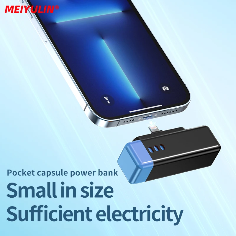 3300mAh باور بانك صغير محمول سعة كبيرة شاحن لاسلكي سريع شحن بطارية احتياطية خارجية آيفون 13 شاومي سامسونج