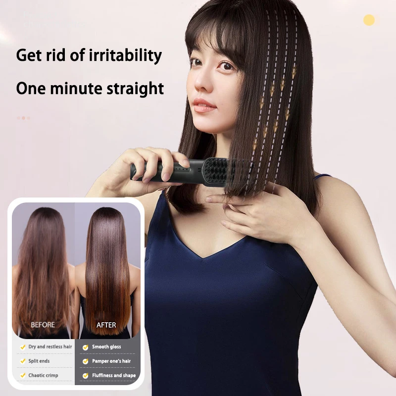 Hot Factory Price 2-in-1 Electric Straight Hair Comb Fine Soft Hair Special Easy to Carry Out