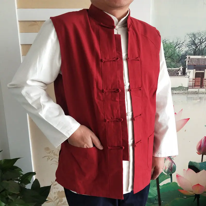 القطن الخالص الصينية Sle Jaet الرجال Svel الوقوف طوق سترة ملابس خارجية ربيع الخريف التقليدية تانغ دعوى الطبقة الخارجية #5