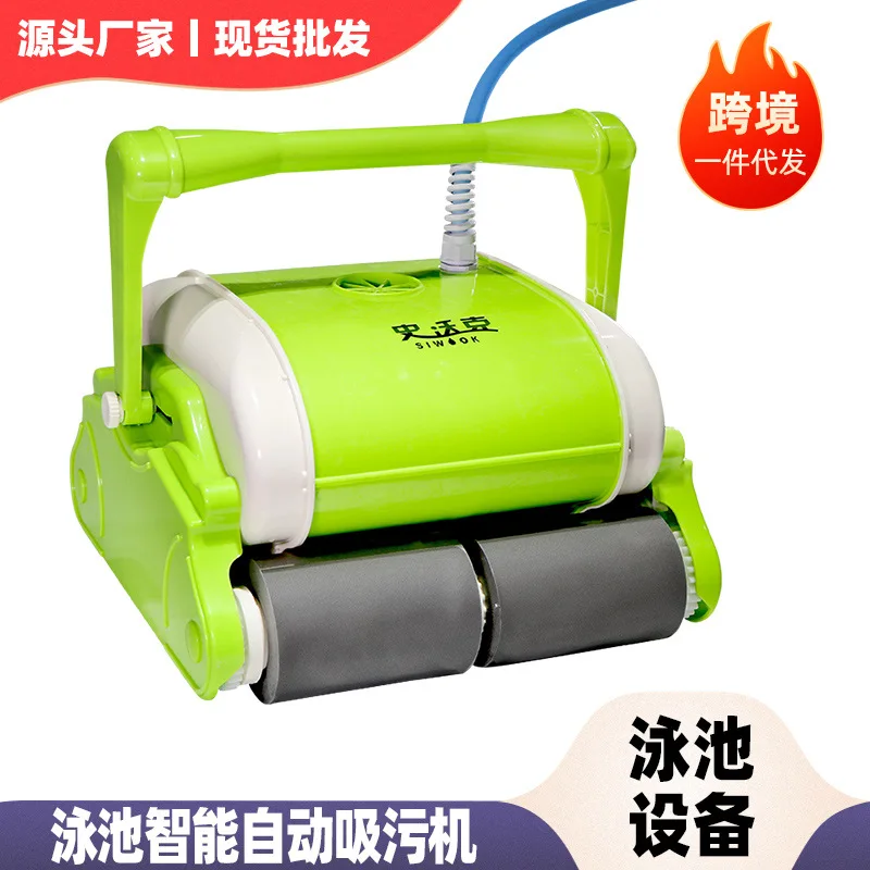 Automatic Swimming Pool Vacuum Cleaner Wall Climbing Robot Underwater Sewage Suction Machine with Filter Bag