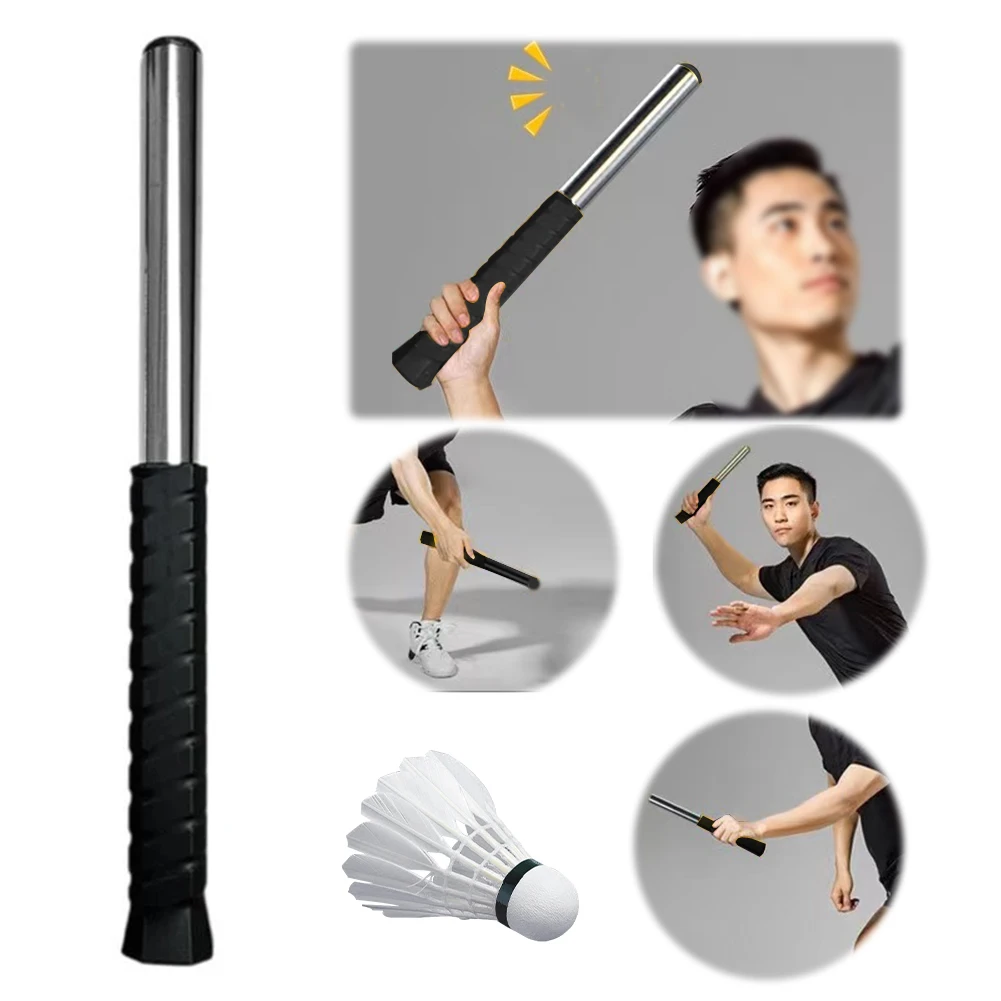 

Badminton Swing Trainer Non-Slip Wrist Force Trainer Postures Correction Rod Trainer for Indoor Game Batting Racket Tools